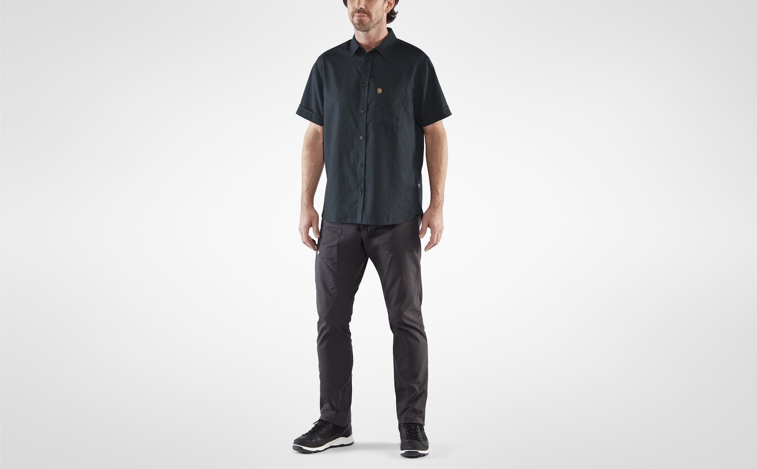 Fjällräven Övik Travel Shirt SS M Liveansicht vorn