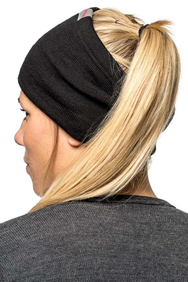 Woolpower Tube 200 Black Headband 1