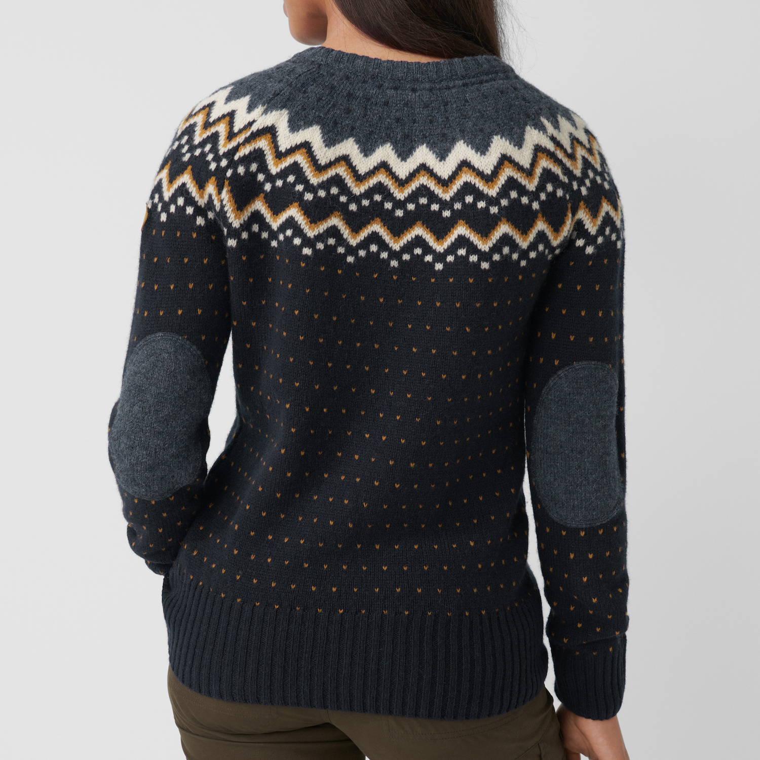 Fjällräven Övik Knit Sweater W Detailansicht Ellenbogen