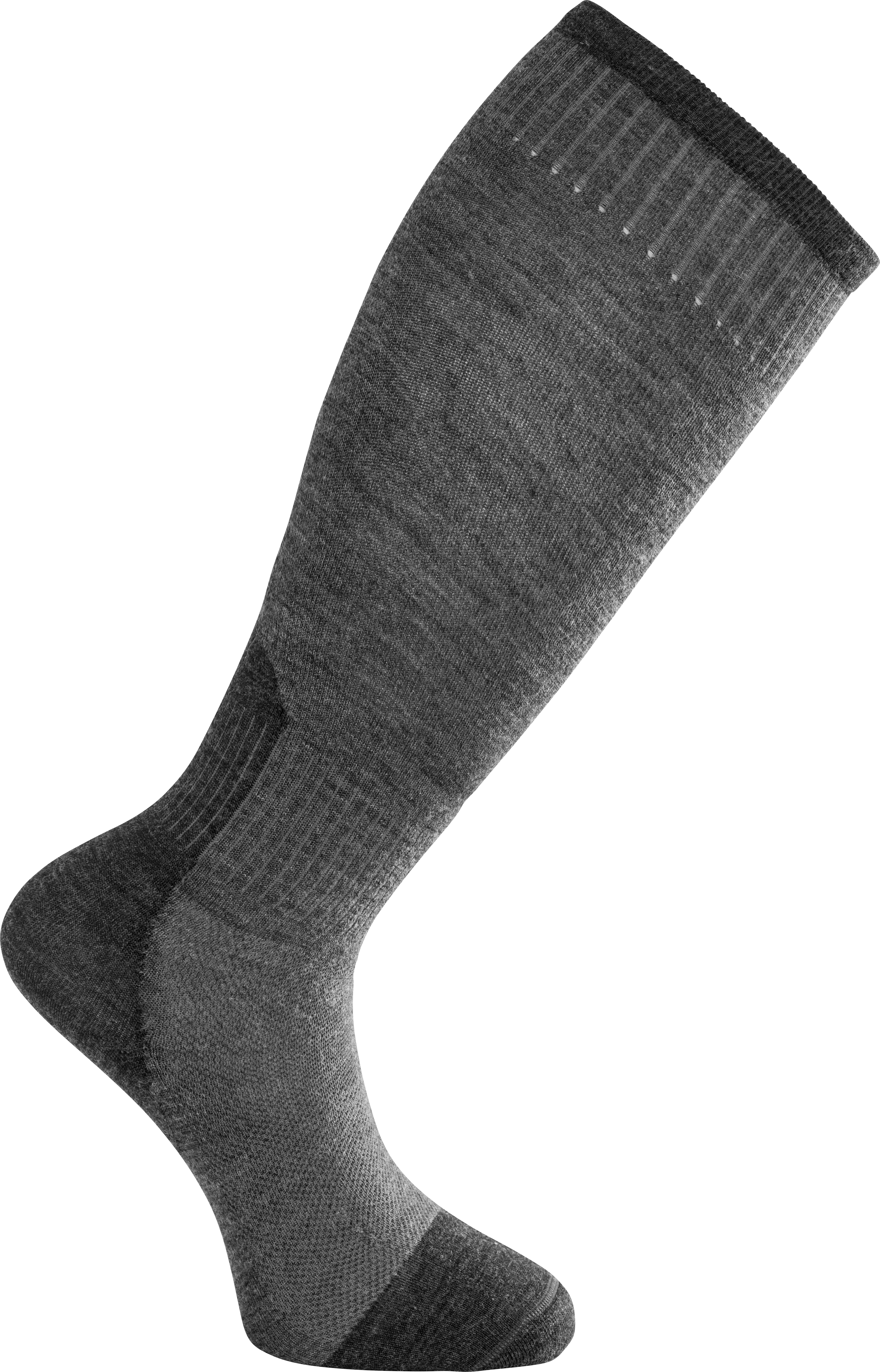 Woolpower Socks Skilled Liner Knee-High Dark Grey / Grey Vorderansicht